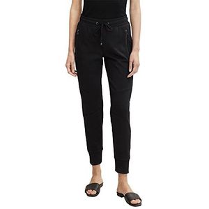 TOM TAILOR Dames Loose fit stoffen broek 1034187, 14482 - Deep Black, 36W / 28L