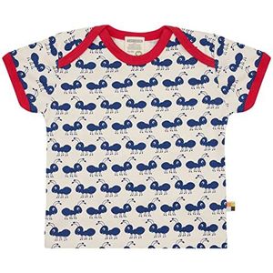 loud + proud Uniseks babymierenprint, GOTS-gecertificeerd T-shirt, ultra marine, 74/80 cm
