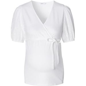 Noppies Maternity Dames Kayleigh Nursing Top Short Sleeve T-shirt, Wit - P175, XL