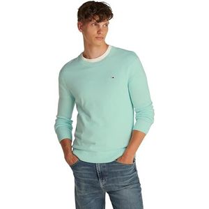 Tommy Jeans Heren TJM SLIM ESSENTIAL LIGHT TRUI Trui Trui, Groen, 3XL, Groen (Lente Mint), 3XL