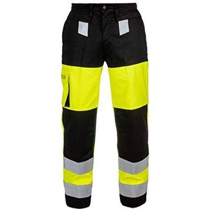 Hydrowear 043601YB Mallorca zomerwerkbroek, Multi CVC, 80% katoen/19% polyester/1% antistatisch, 46 maten, Hi-Vis geel/zwart