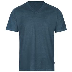 Trigema - V-Shirt DELUXE - T-shirt - Jeans-melange - 100% Katoen