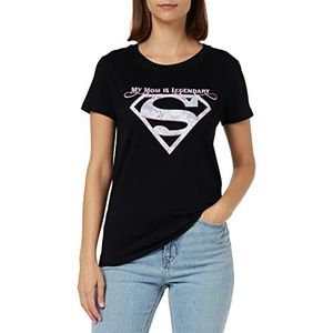 dc comics Supergirl - My Mom is Legendary WOSUPGOTS096 T-shirt dames, zwart, maat XXL, Zwart, XXL
