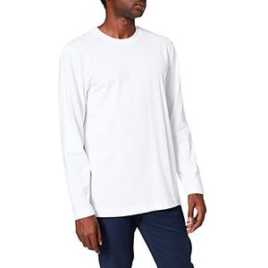 SELECTED HOMME T-shirt met lange mouwen voor heren, wit (bright white), L