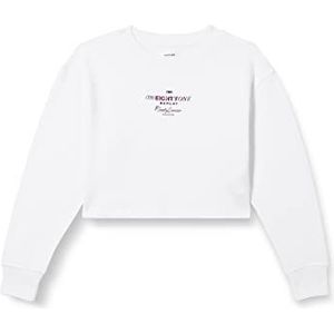 Replay Meisjes SG2125 Sweatshirt, 001 wit, 6A, 001, wit, 6 Jaren