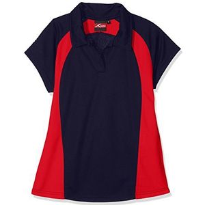 AKOA Spg Sector Polo Sportshirt voor meisjes, Blauw (Navy/litteken), 9-10 Jaren