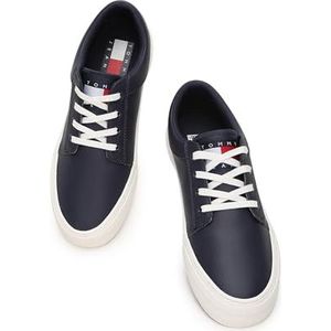 Tommy Hilfiger Heren TJM Vulc. Skate Derby Ess Vulcanized Sneaker, Twilight Navy, 46 EU