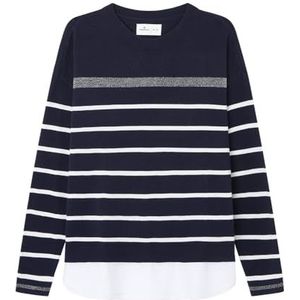 SPRINGFIELD Bimateria Love, gestreept, katoen, 1 stuk, Donkerblauw, L