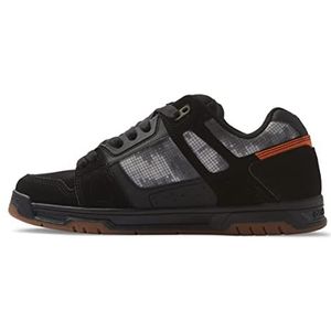 DC Shoes Heren Stag Sneaker, zwart/oranje, 47 EU, zwart/oranje., 47 EU