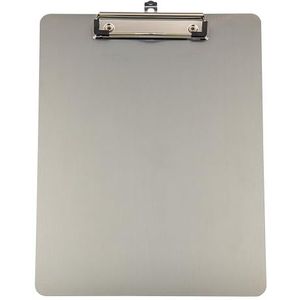 WEDO® Metalen klembord A4 van geanodiseerd aluminium met sterke klem, afgeronde hoeken en oogje om op te hangen, kleur: antraciet