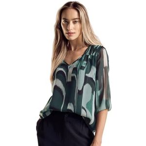 STREET ONE Chiffon tuniek, hunter green, 36