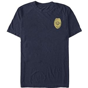 Netflix Stranger Things - Hawkins Police Badge Men's Crew neck T-Shirt Navy blue 2XL