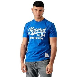 Kaporal, T-shirt, model Barel, heren, koningsblauw, XL, regular fit, korte mouwen, ronde hals, Koninklijk, XL