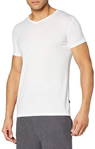 TRIGEMA T-Shirt V-hals wit, Effen