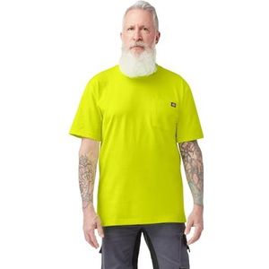 Dickies Men's Short Sleeve Heavyweight Neon Crew Neck Big-Tall, Bright Yellow, 3T