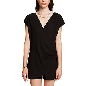 edc by ESPRIT Dames 053CC1L302 overalls, 001/BLACK, S, 001/Black, S