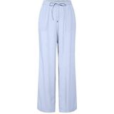 PIECES - PCPIA - Broek - Lichtblauw/Wit - Wide Leg - High Waist