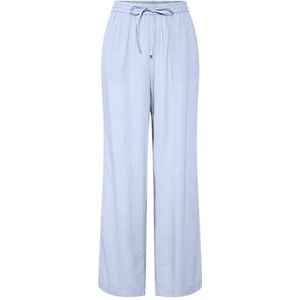 PIECES - PCPIA - Broek - Lichtblauw/Wit - Wide Leg - High Waist