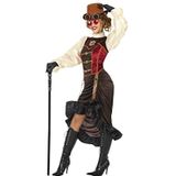 Atosa 53905 COSTUME STEAMPUNK XS-S, dames, bruin/wit