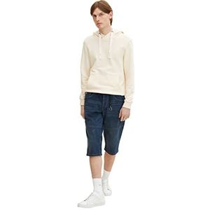 TOM TAILOR Uomini Overknee jeans bermuda shorts 1029772, 10127 - Tinted Blue Denim, 28