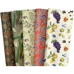 Magicamente Carta Prestige Decorpapier, set van 5 vellen, gesorteerd, maat L