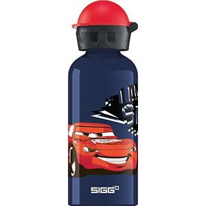 SIGG Cars Speed drinkfles voor kinderen, 0,4 liter, vrij van schadelijke stoffen, met lekvrij deksel, mooie waterfles van aluminium