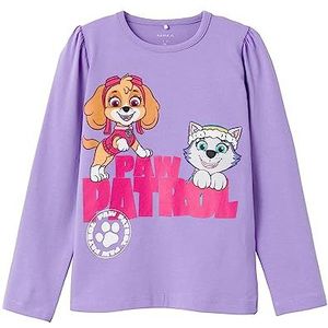 NAME IT Meisjes Nmfjumina Pawpatrol Ls Top Noos Cplg shirt met lange mouwen, Zand Verbena, 116 cm