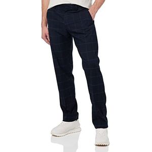 JACK & JONES chinobroek heren, Navy Blazer/Checks: checks, 29W / 32L