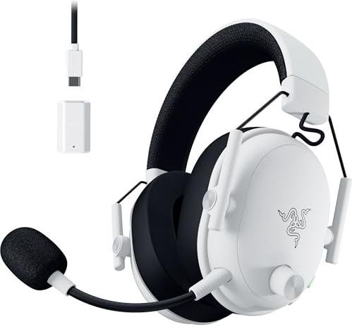 Razer - BlackShark V3 - Draadloze E-sport Headset - Wit - TriForce 50 mm Driver - Afneembare Microfoon