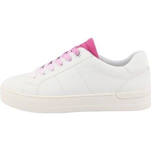 TOM TAILOR 5390230019 Sneakers voor dames, wit-magenta, 37 EU, Wit Magenta, 37 EU