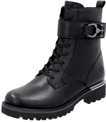 Remonte - D8657 - Enkellaarzen - Zwart