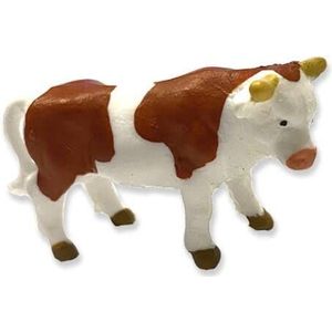 PVC figuur Micro Bull White/Brown van de dieren