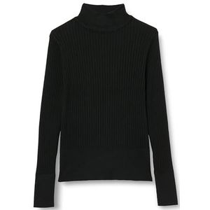 s.Oliver Meisjes trui met opstaande kraag, zwart, 140 cm