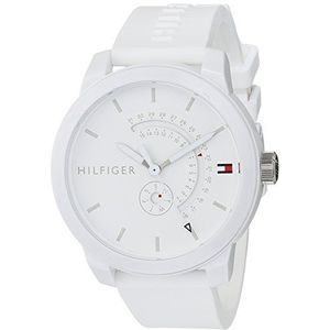 Tommy Hilfiger Unisex analoog kwartshorloge met siliconen armband 1791481, Band