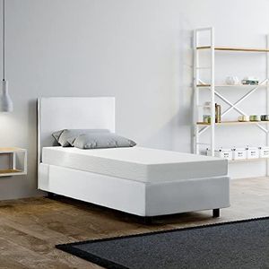 miasuite i sogni italiani Sim H14 Eenpersoons matras voor eenpersoonsbed, 80 x 195 cm, afneembaar, hoogte 14 cm, halfvast, vormvast, hypoallergeen, mijtdicht