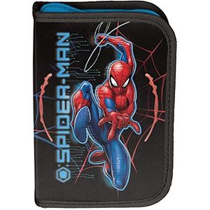 Paso Children's Pencil Case 22 Pieces - Spider-Man - zwart/rood/blauw, zwart, pennenetui