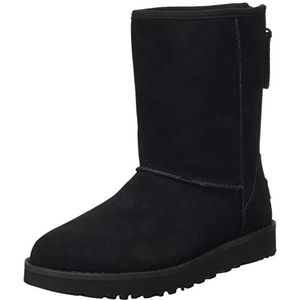 UGG Klassieke korte logo met rits voor dames, Zwart, 36 EU