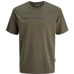 JACK & JONES Junior Jcofusion T-shirt met volledige branding, grape leaf, 176