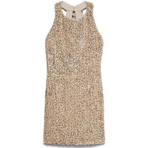 VERO MODA - VMBella - Cocktailjurk - Ecru - Mouwloos - Korte Lengte