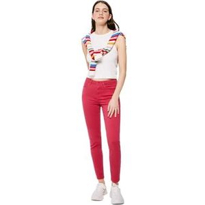 Springfield Slim Cropped Eco Dye damesjeans, Paars, 34