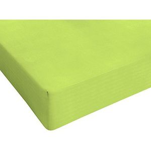 Max color Bedlaken 25cm hoek, zuurgroen, maxy dubbel