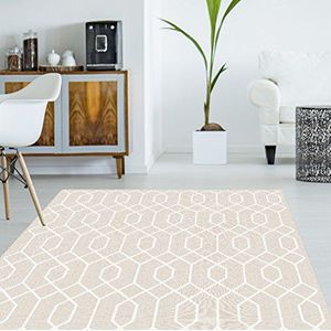Vinyl tapijt Hexagon Sepia 133 x 200 cm