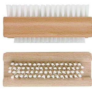 Elliott - Dubbelzijdige Houten Nagelborstel - Manicure- Pedicureset