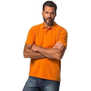 JP 1880, Heren grote maten, poloshirt, piqué, donker-oranje, 3XL