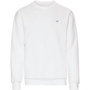 TRIGEMA - Klassieke Sweater - Wafellook - Uniseks - Geborduurd