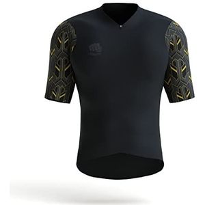 Ridefyl Naadloos tricot Zero T-shirt, zwart, klein, uniseks, volwassenen, Blanco Y Gris, S