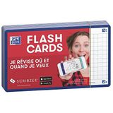 Oxford Flash 2.0 Flashcards A7 75x125mm Kariert 5mm Blau 80 Stück