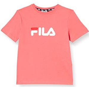 FILA Unisex Solberg Classic Logo T-shirt voor kinderen, Coral Paradise, 170/176 cm