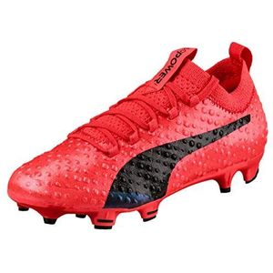 PUMA EvoPower Vigor 1 3D Fg Voetbalschoenen voor kinderen, uniseks, Oranje oranje zwart oranje zwart oranje zwart, 37 EU