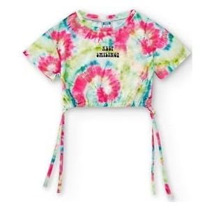 Charanga Meisjes-T-shirt, meerkleurig, digitaal, feestgebreid, 50% polyester, 50% katoen, Meerkleurig, 7 Jaren